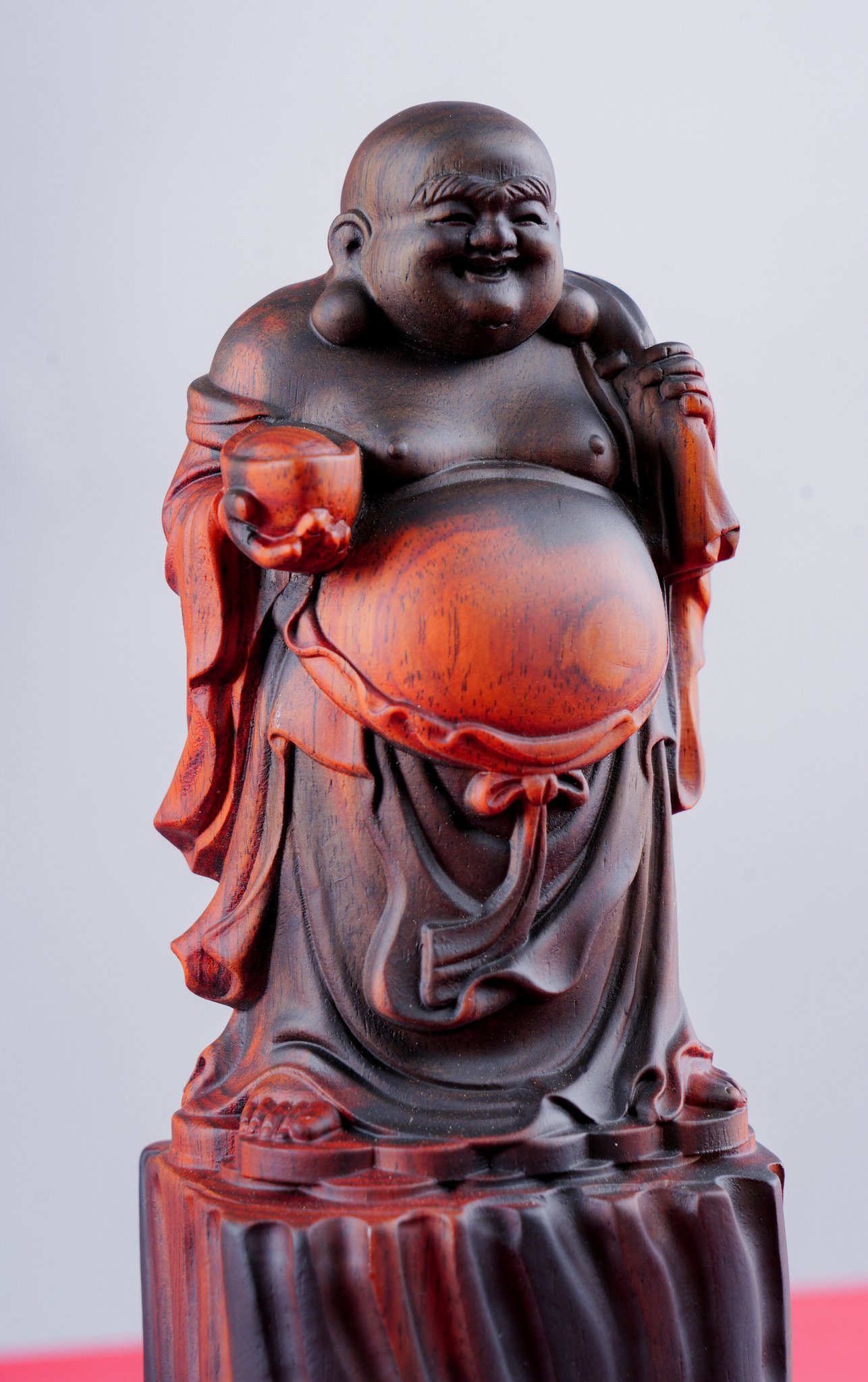 Tượng Phật Di Lặc Mini Gỗ Trắc | HomeAZ.vn