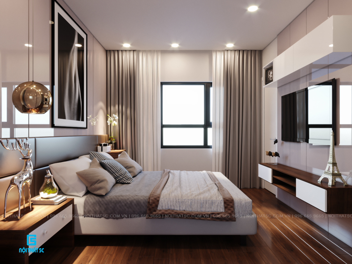 Thiết kế thi công nội thất chung cư FLC Green Apartment – 18A Phạm Hùng 