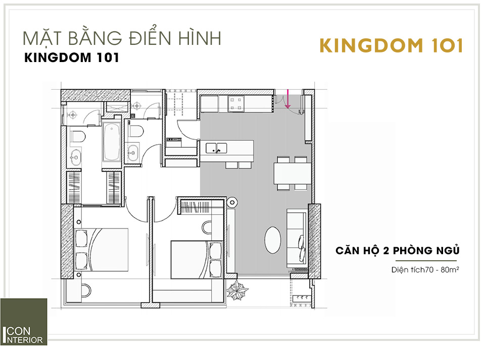  Thiết kế chung cư Kingdom 101 | Thiết kế nội thất căn hộ 