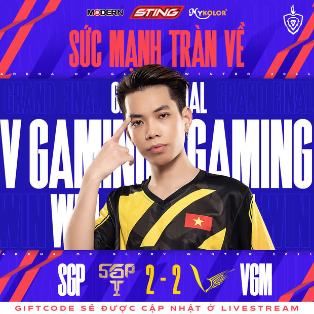 Đánh bại V Gaming sau 7 ván đấu, SGP một lần nữa lên đỉnh Liên Quân Việt1