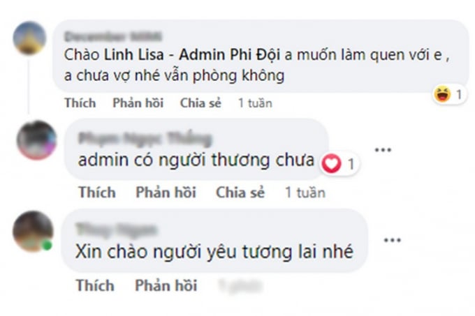 Nhiều anh em game thủ không ngần ngại nhận Linh Lisa là 'người yêu tương lai' của mình. Ảnh: Facebook