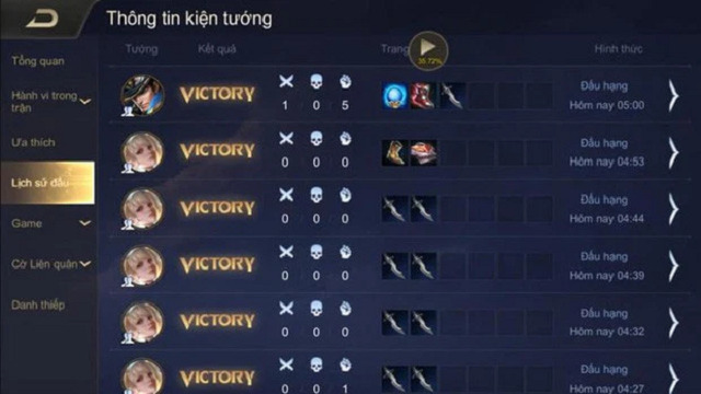 Thời gian của những trận buff bẩn thường rất ngắn