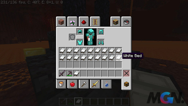 Giường phát nổ ở Nether