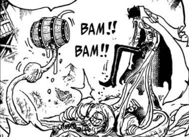 one piece đô đốc bò xanh