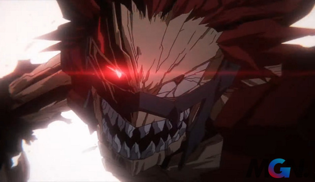 Garou đã biến mình thành kirishima (tóc đỏ và mắt đỏ)