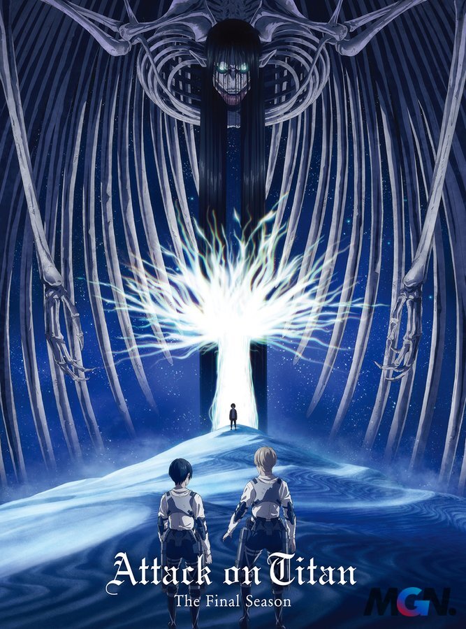 Câu trả lời được in trên bìa đĩa của Attack On Titan phần 2