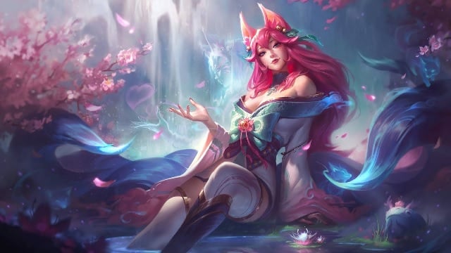Vị tướng Ahri trong trang phục Chiêu Hồn Thiên Hồ của LMHT