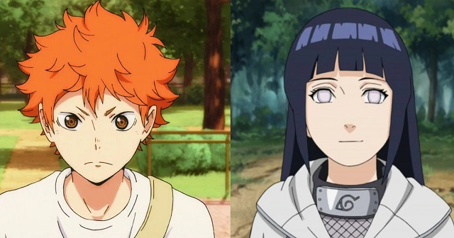 Hai nhân vật Shoyo Hinata (Haikyuu) và Hinata Hyuuga (Naruto)