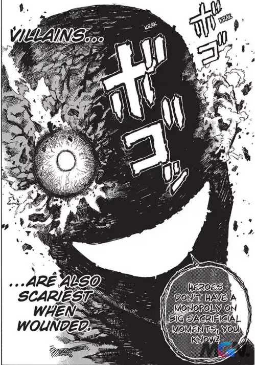 Trong chap 357 của My Hero Academia, thì All For One đã dần dần tái tạo lại cơ thể của mình