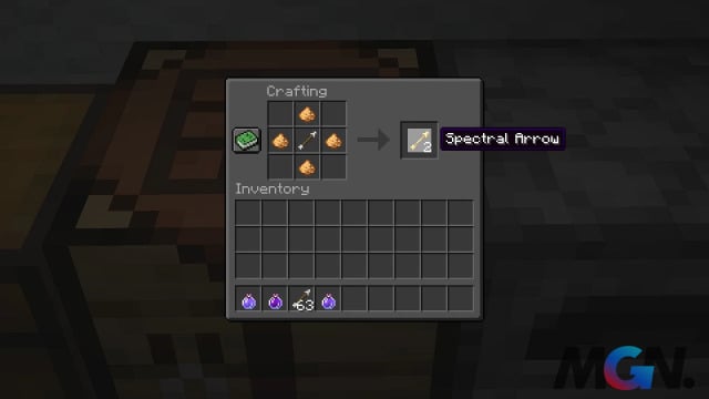 Mũi tên quang phổ trong Minecraft