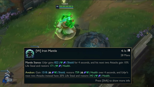 Kĩ năng W của Udyr LMHT (2)