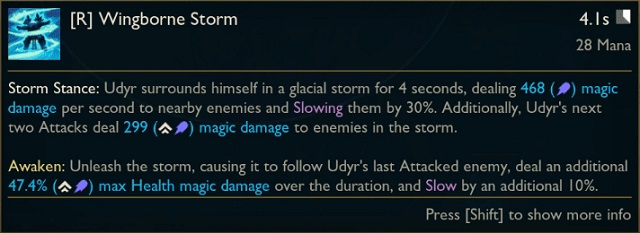 Kĩ năng R của Udyr LMHT