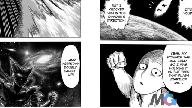 Sức mạnh của Saitama thay đổi một cách đáng kể trong One Punch Man chap 217