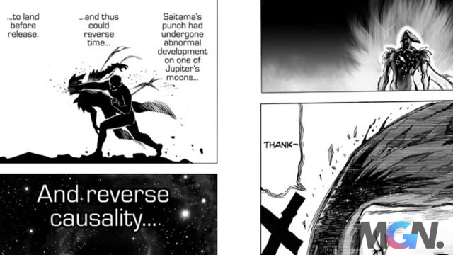 Nhờ vào một nữa công lao của Garou trong One Punch Man chap 217, Saitama có thể quay về quá khứ