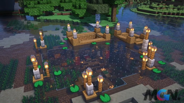 Căn cứ ngầm miệng núi lửa trong Minecraft