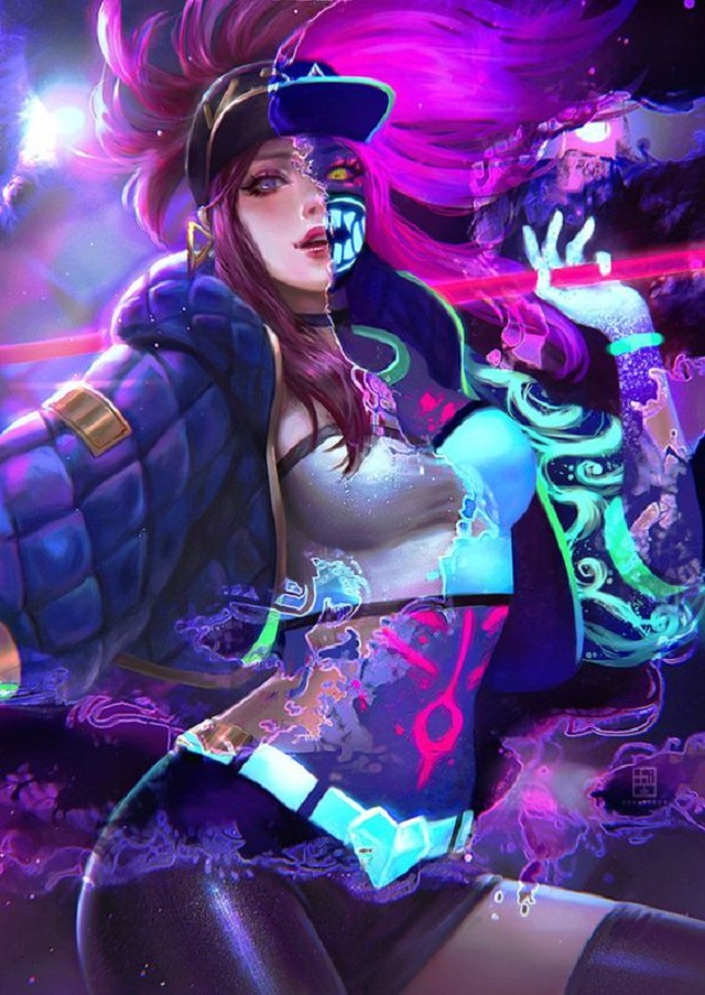 Akali K/DA LMHT fanart_4