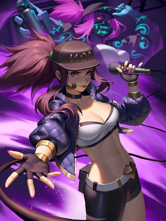Akali K/DA LMHT fanart_2