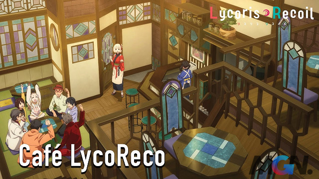 Ban đầu, Takina bị điều đến LycoReco Café - Một chi nhánh bí mật của tổ chức và buộc phải hợp tác với Chisato Nishigiki