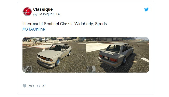 Ubermacht Sentinel Classic Widebody GTA Online