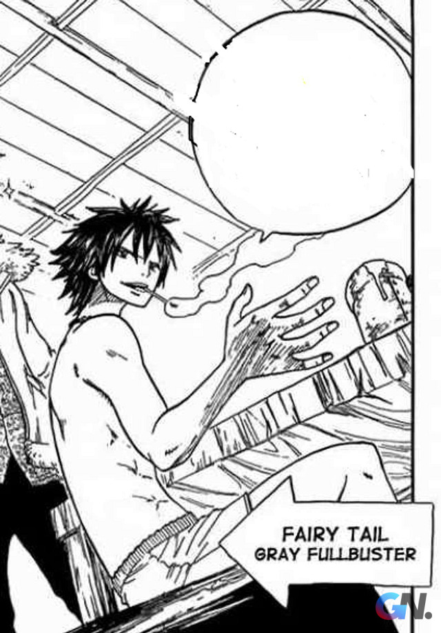 Gray nghiện thuốc trong bản Manga Fairy Tail