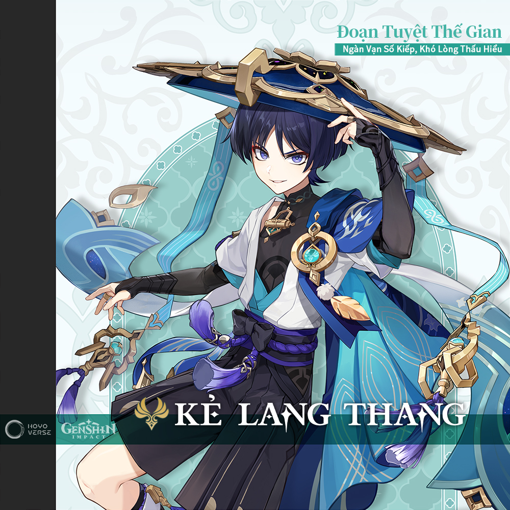 Kẻ Lang Thang là tạo hình khi chơi được của Scaramouche