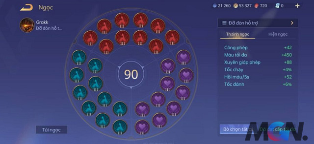 Bảng ngọc tham khảo cho lối chơi Grakk full phép_2