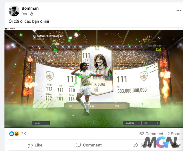 Bomman đã khiến nhiều người phải trầm trồ khi thành công mở ra Gullit ICON siêu xịn