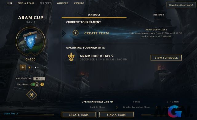 Người chơi có thể giành được cúp trong ARAM Clash