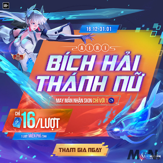 Airi Bích Hải Thánh Nữ sẽ được mở bán từ nay đến hết năm 2022 dương lịch