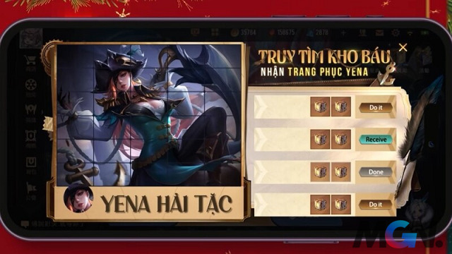 Truy Tìm Kho Báu Nhận Free Skin Yena Hải Tặc