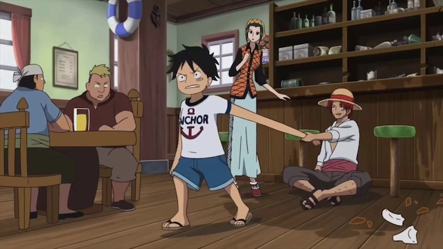 luffy shanks