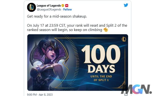 LMHT Riot hé lộ ngày 'reset' rank - tức mùa giải thứ hai trong năm