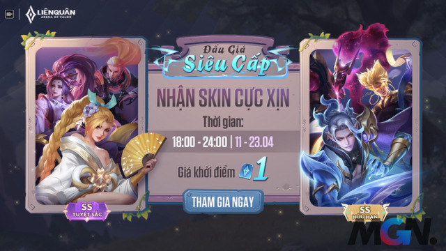Sự kiện Đấu Giá Siêu Cấp