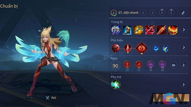 Bộ trang bị đi Rừng của Aoi