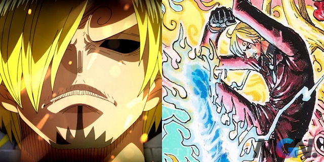 lông mày của Sanji đã thay đổi sau khi anh thức tỉnh và trở thành một người lính