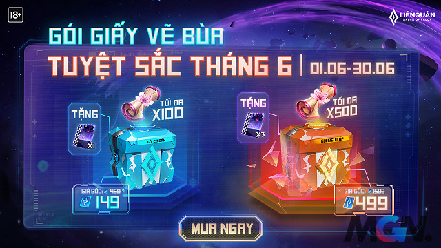 Rất nhiều game thủ Liên Quân Mobile đang phân vân không biết có nên đầu tư vào gói Giấy Vẽ Bùa Tuyệt Sắc tháng 6