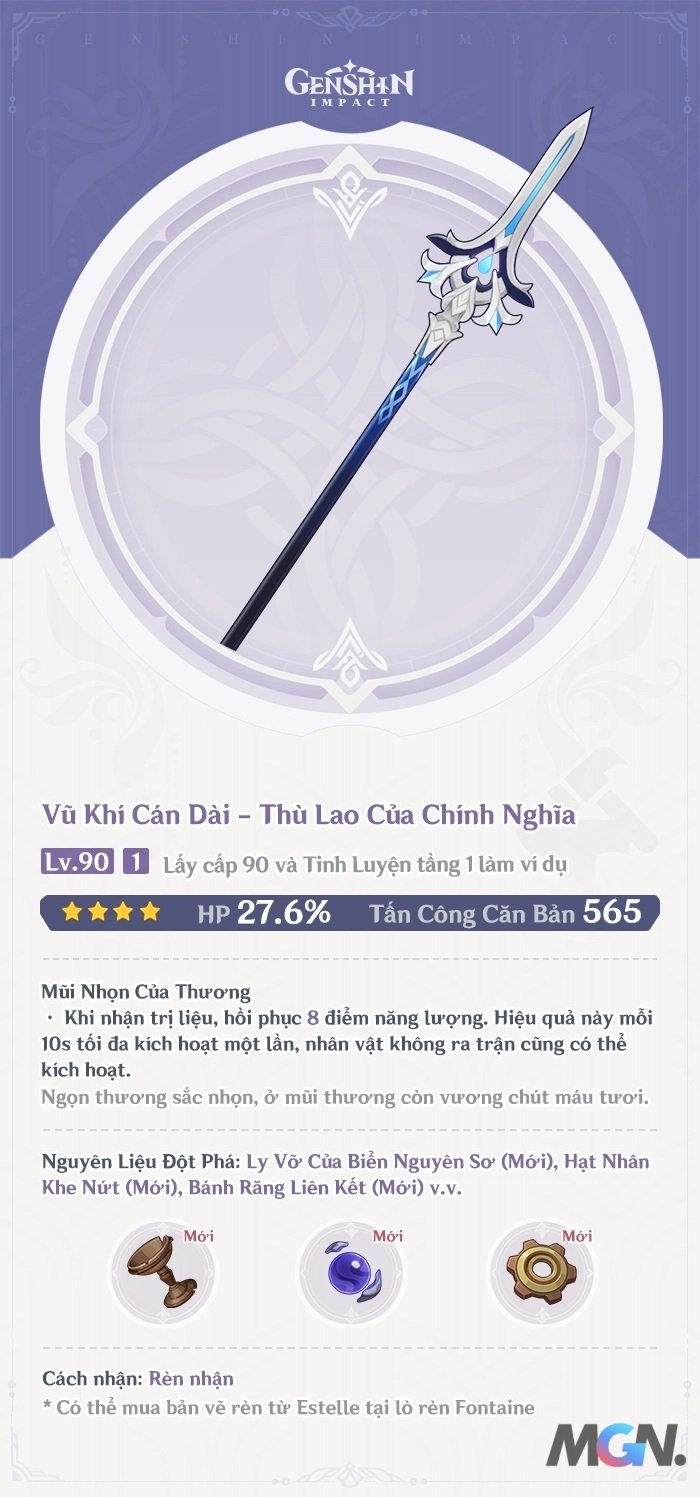 Vũ Khí Cán Dài - Thù Lao Của Chính Nghĩa