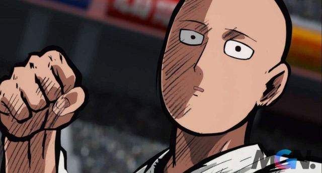 Saitama, nhân vật chính nổi tiếng của One Punch Man, được biết đến với khả năng độc đáo có thể đánh bại bất kỳ đối thủ nào chỉ bằng một cú đấm.