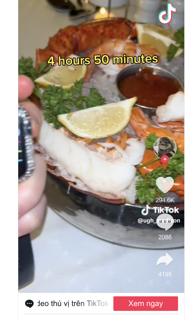 Tiktoker Madison ăn buffet suốt 8 tiếng đồng hồ5