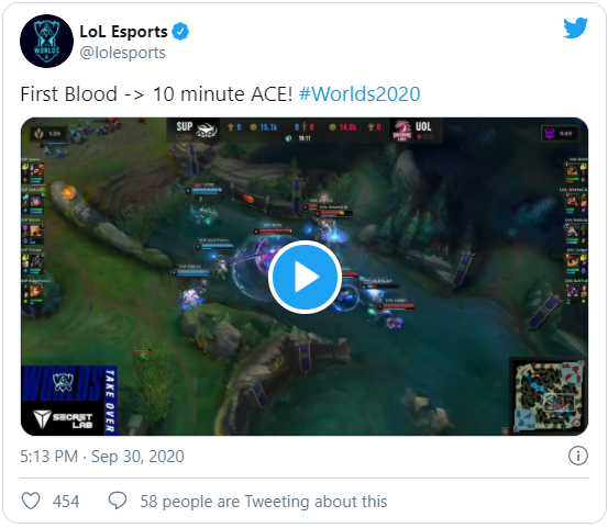 First Blood -> ACE phút thứ 10