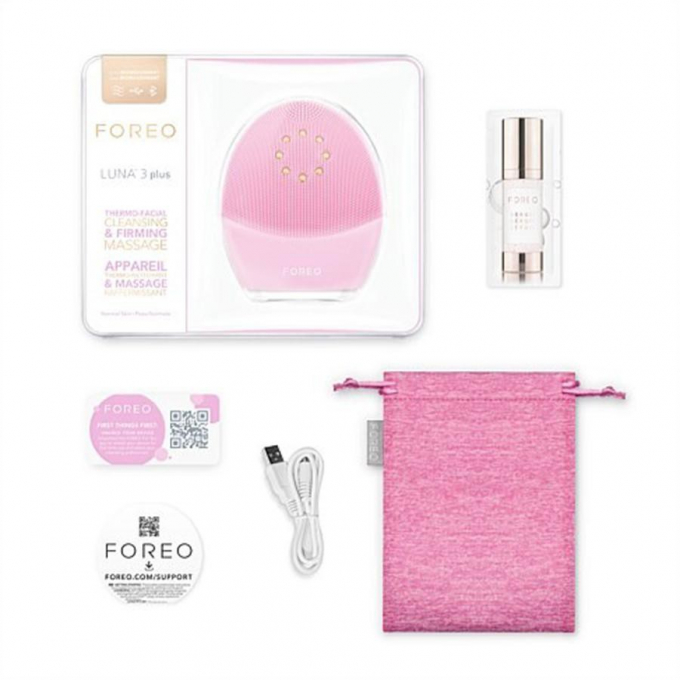 Foreo thì Foreo Luna 3 Plus dung lượng pin được nâng cấp lên đến 650 lần sử dụng chỉ cho 1 lần sạc.