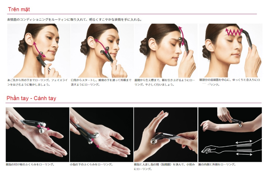 Hướng dẫn sử dụng máy massage mặt của Nhật Refa Active Digit