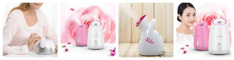 Máy xông mặt có thể tạo ra được các hạt hơi nước siêu mịn giúp loại bỏ bã nhờn, bụi bẩn hiệu quả hơn.