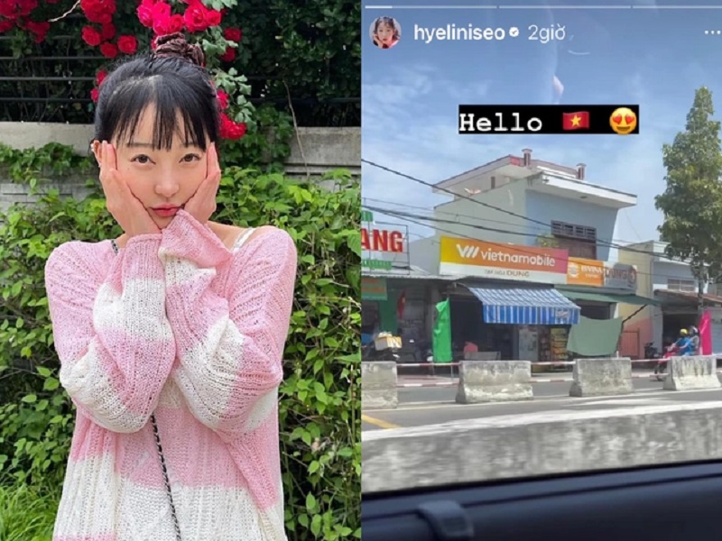 Mới đây nhất, vào những ngày cuối tháng 5 thì Hyelin (EXID) cũng gây bất ngờ khi tung lên trang cá nhân Instagram hình ảnh mua sắm và ăn uống những món ăn Việt Nam bằng một đoạn story. Ảnh sưu tầm