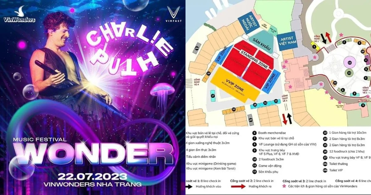Vào tối ngày 12/6, VinWonders đã chính thức xác nhận ngôi sao ca nhạc Charlie Puth sẽ về Việt Nam để trình diễn trong lễ hội âm nhạc 8Wonder vào tối ngày 22/7. Ảnh sưu tầm