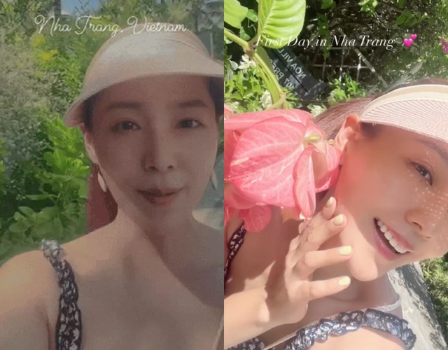 Bên cạnh ekip phim Bác sĩ Cha thì nữ diễn viên Eugene cũng cùng ông xã Ki Tae Young và hai con cũng đã có chuyến nghỉ dưỡng tại Nha Trang