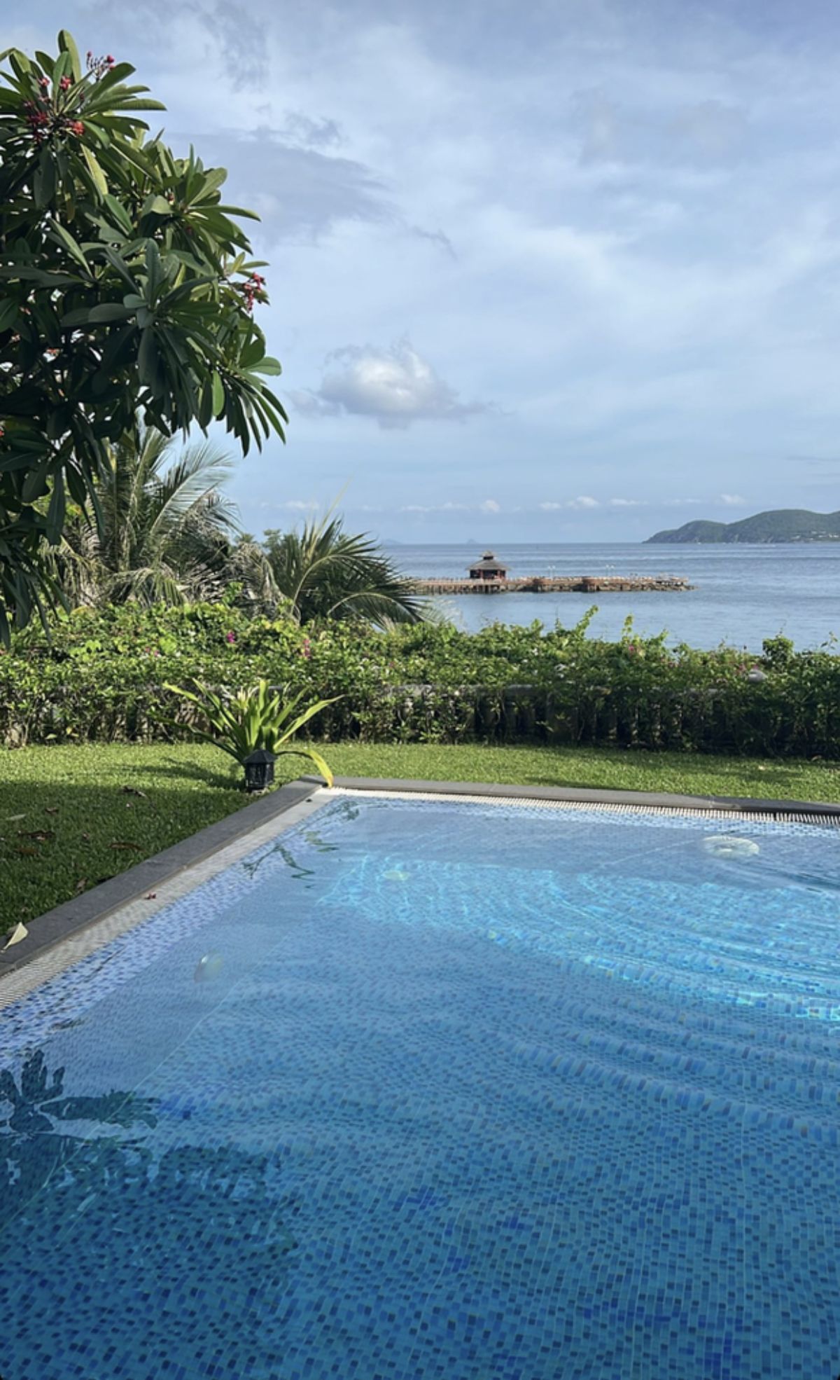 Anh không giấu được sự thích thú khi được trực tiếp tận hưởng giây phút nghỉ dưỡng thoải mái