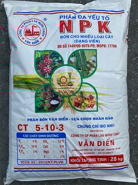 phân bón đa yếu tố NPK Văn Điển