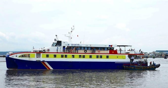 Tàu cao tốc Phan Thiết-Phú Quý (ảnh minh họa).