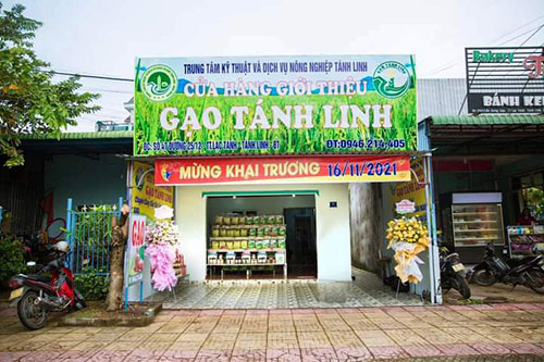 Cửa hàng gạo Tánh Linh khai trương ngày 16/11/2021.